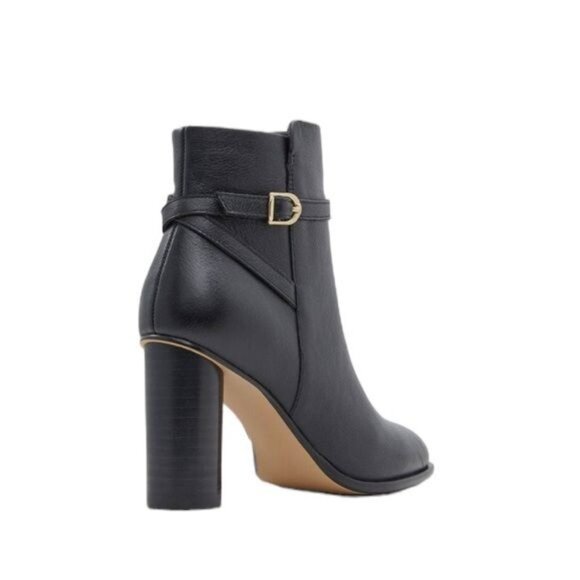 Draper James Leather Tegan Dress Boot Black with Buckle Size 10 NWT - Picture 4 of 15